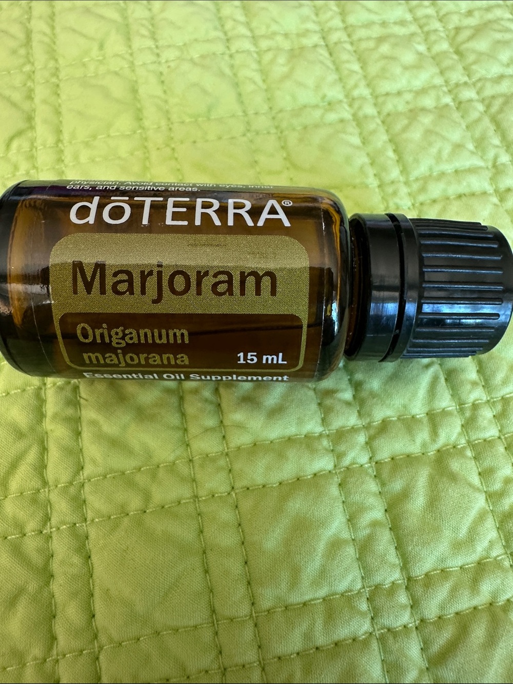 Doterra Marjoram Essential Oil - Brown Bottle with Black Cap